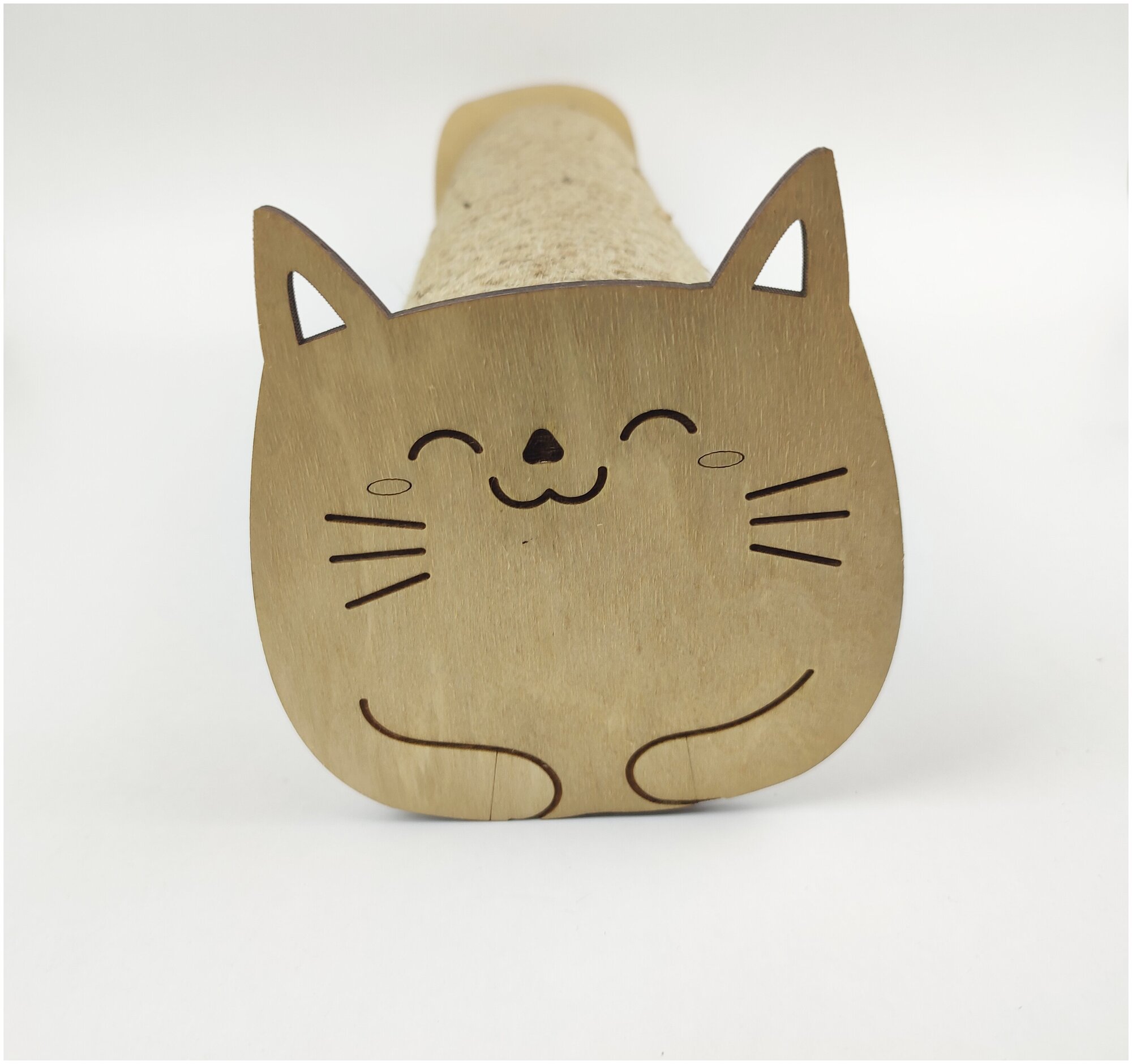 Когтеточка для кошки столбик джут - фотография № 1