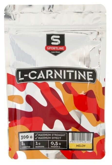 SportLine L-карнитин 7500 мг, 300 гр, дыня