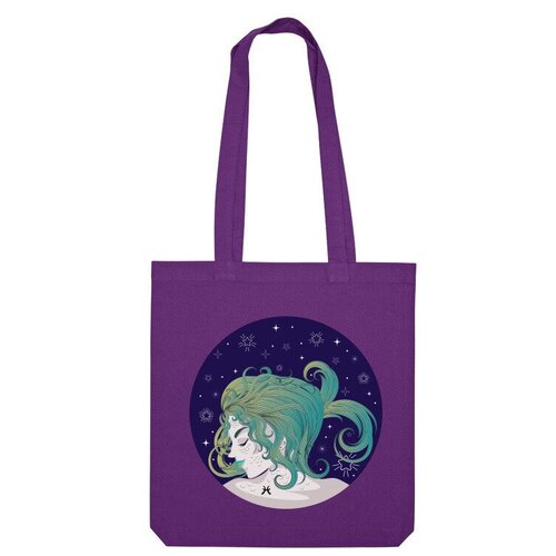 фото Сумка шоппер us basic, фиолетовый