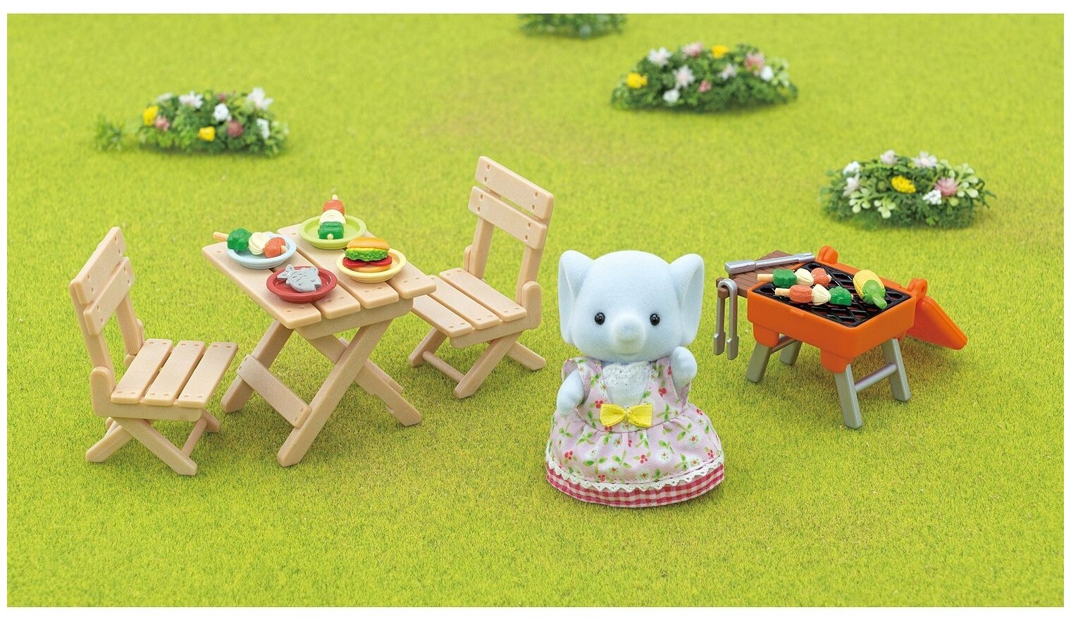 Игровой набор Sylvanian Families Пикник с барбекью для друзей 5640 - фото №8