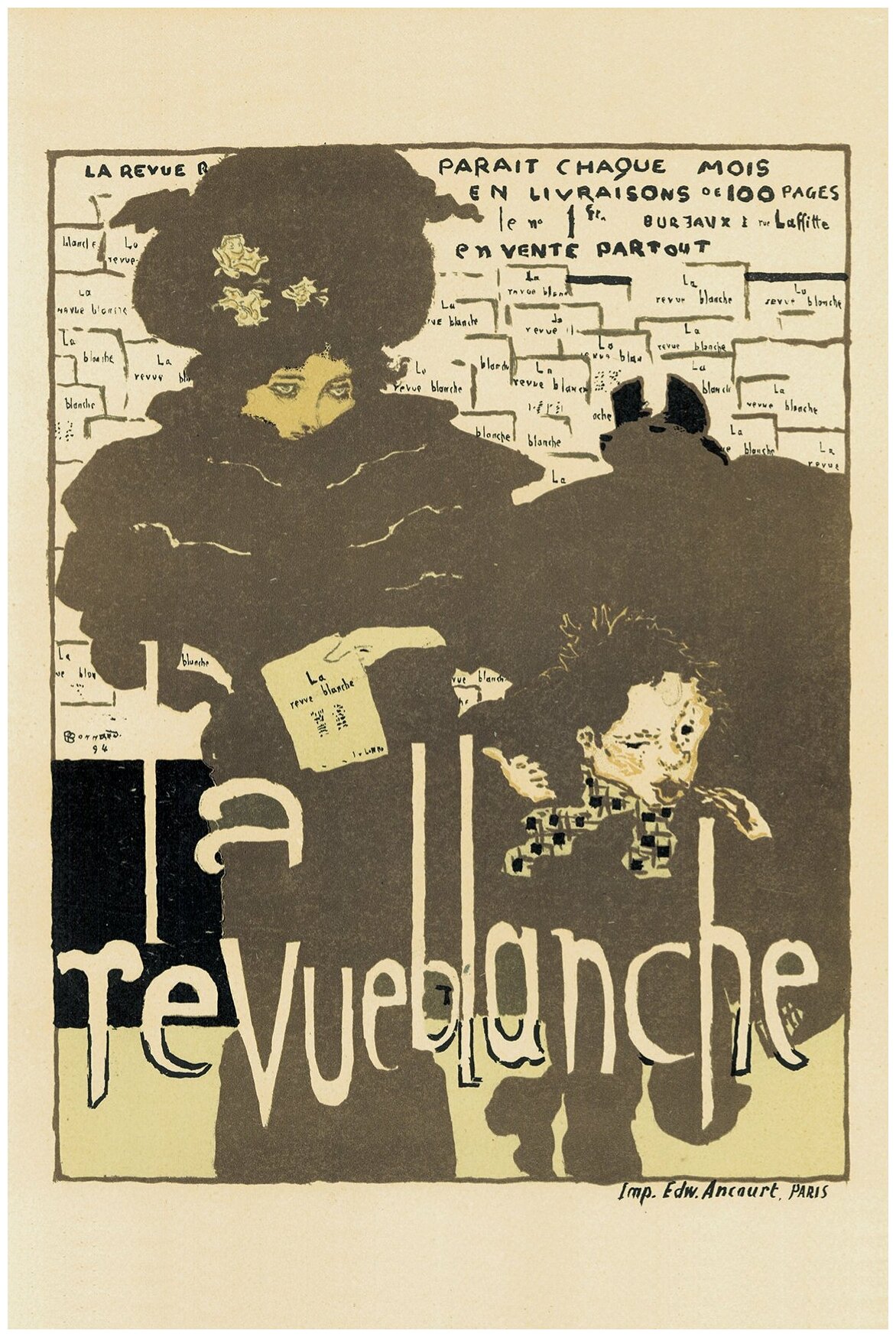 Рекламный плакат - La Revue blanche в раме