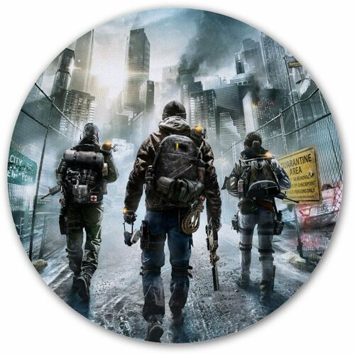 Коврик для мышки круглый Tom Clancys The Division - Agents in New York