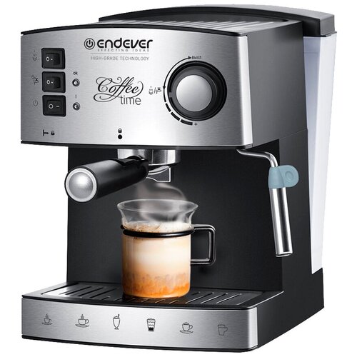 Кофеварка Endever Costa-1060 Espresso, 1 000 Вт, 15 бар