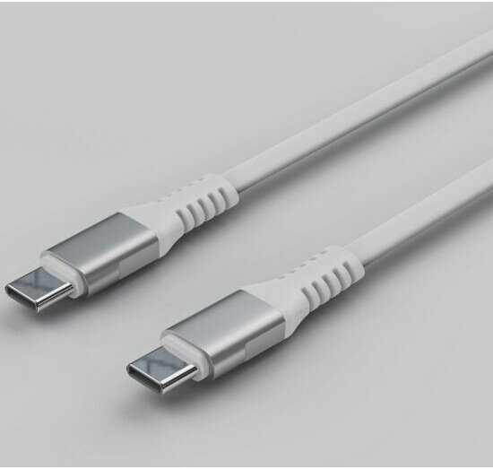 Кабель Accesstyle USB-C - USB-C, 3 A, 0.3 м, CC30-TF30, белый