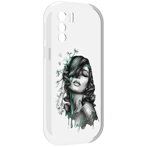 Чехол MyPads Девушка 2 для UleFone Note 13P задняя-панель-накладка-бампер