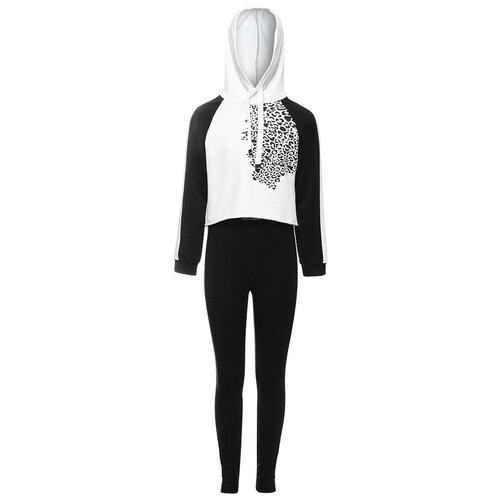 фото Спортивный костюм nota bene размер 158, черный/белый