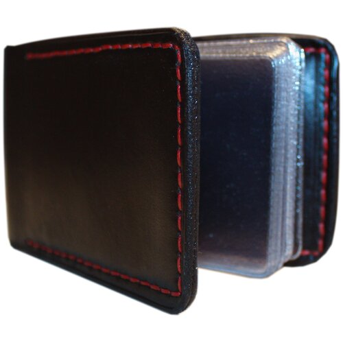 фото Визитница из натуральной кожи. органайзер для пластиковых карт ручной работы. км кожемяка