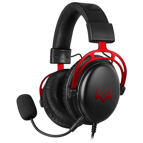 Наушники с микрофоном Sven AP-G1000MV черныйкрасный 22м мониторные оголовье SV-020361 5212₽