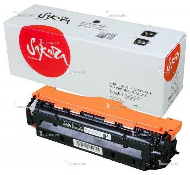 Картридж SAKURA CC530A (304A) черный для HP Color LaserJet CP2025/CM2320 совместимый (3.5К) (SACC530A)