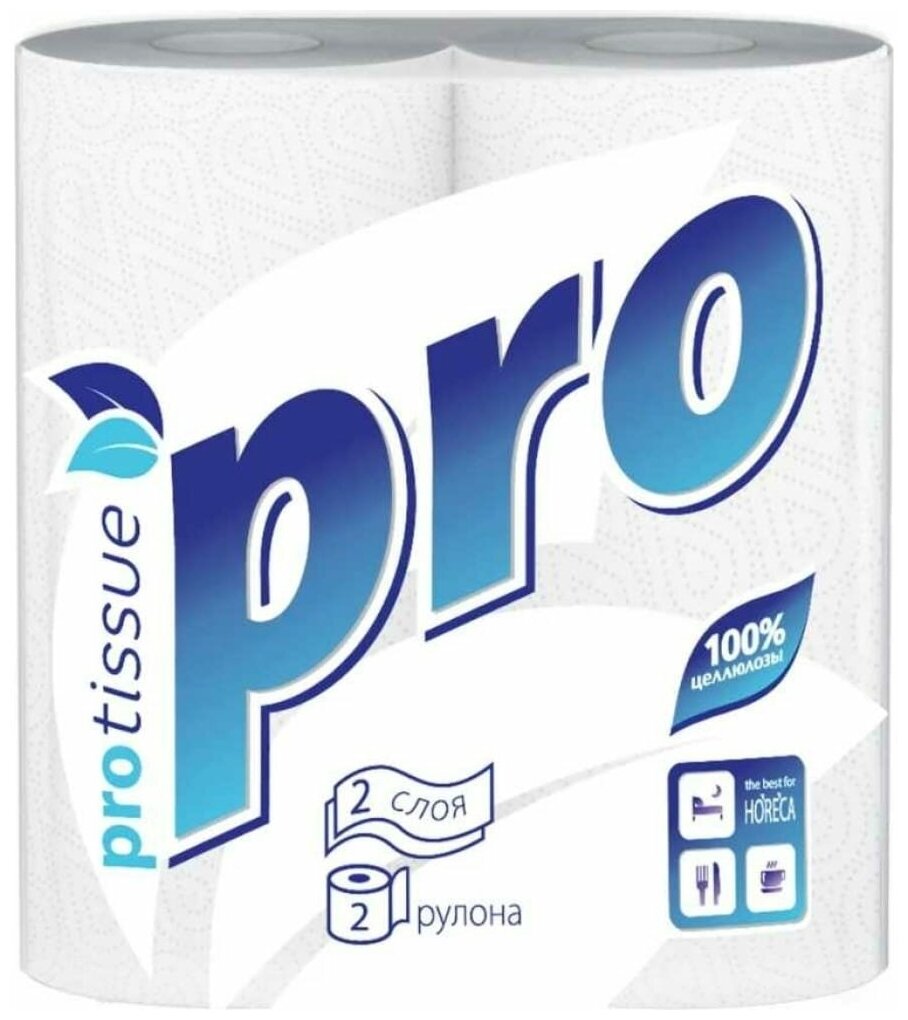 фото Полотенце бумажное 2-сл 2 рул/уп PRO белое
