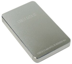 Корпус для SSD-HDD Orient 2568U3 2.5 SATA контейнер ASM1153E, алюминий, серебристый-металл usb 3.0