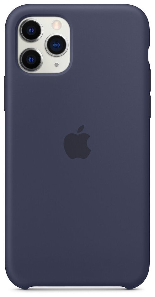 Чехол силиконовый Apple iPhone 11 Pro Silicone Case Midnight Blue (Тёмно-синий) MWYJ2ZM/A