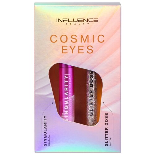 Influence Beauty Подарочный набор (тушь Lash Singularity глиттер Glitter Dose тон 3) 2022 тушь influence beauty подарочный набор для безупречного взгляда и сияния тушь lash singularity глиттер glitter dose