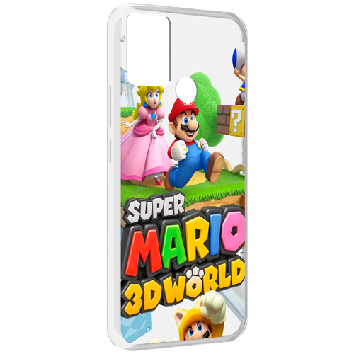 Чехол MyPads Super Mario 3D World для Infinix Hot 11 Play задняя-панель-накладка-бампер