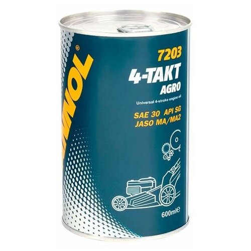 7203 MANNOL 4-TAKT AGRO SAE 30 0,6 Л. минеральное моторное масло для садовой техники