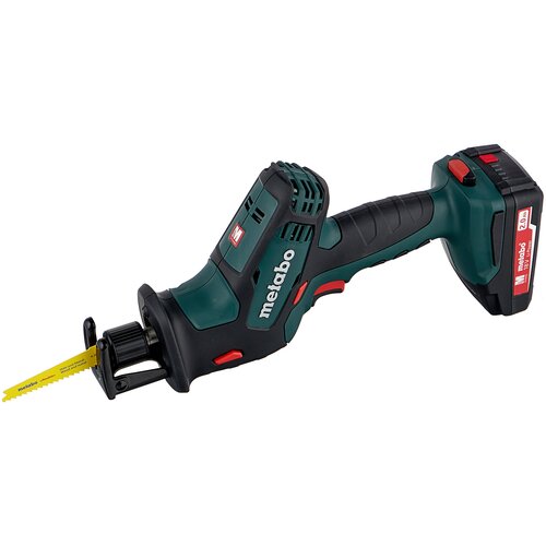 Аккумуляторная пила Metabo SSE 18 LTX Compact 2.0Ah x2 Case, 18 В сабельная пила dewalt dcs367nt 18 в xr