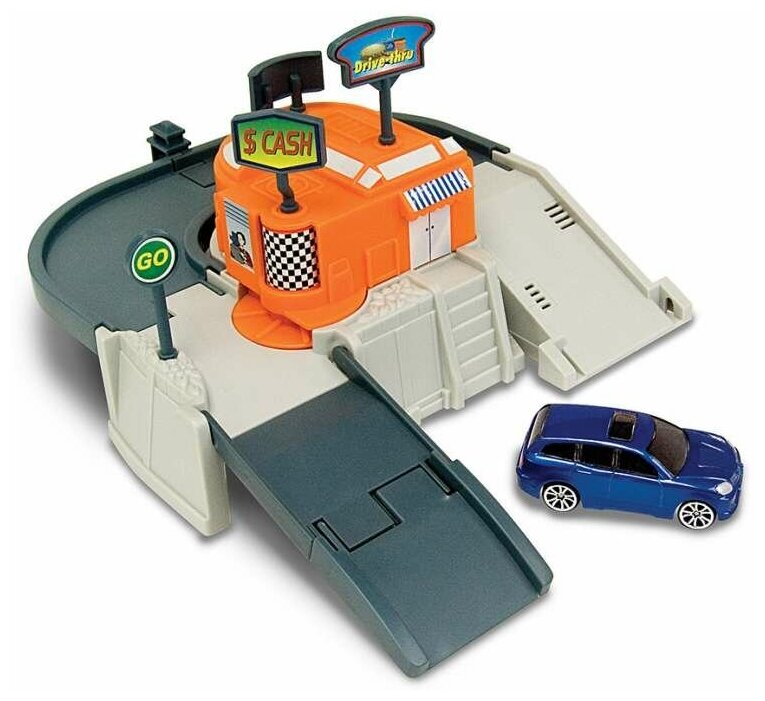 Autogrand Игровой набор Megapolis: Автокафе 76748W, оранжевый/белый/серый