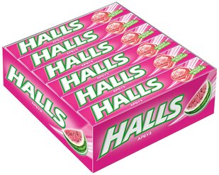 Леденцы Halls Арбуз, 25 г, 12 уп.