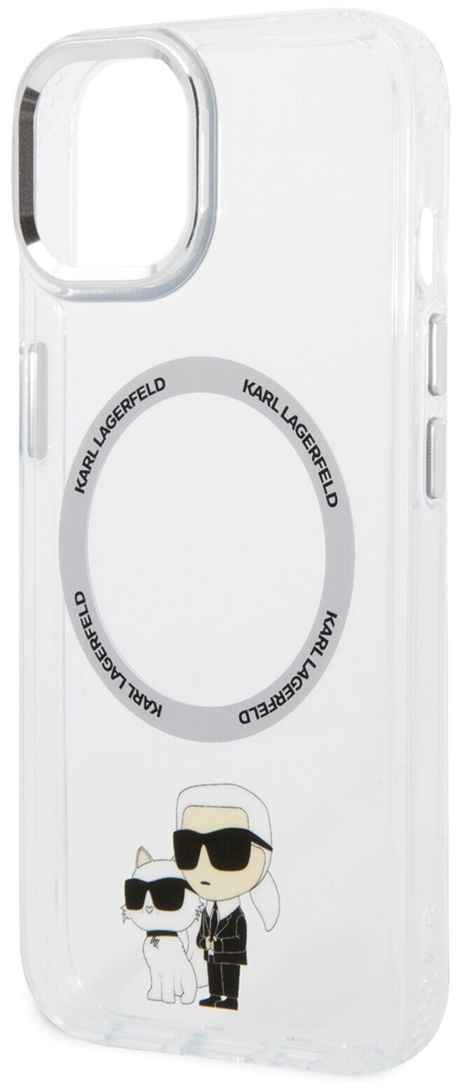 Lagerfeld для iPhone 14 Plus чехол PC/TPU NFT Karl & Choupette Hard Transparent (MagSafe), шт