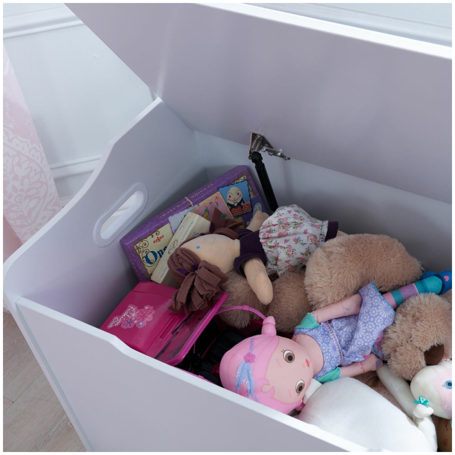 Ящик для игрушек KidKraft Austin Toy Box, цвет: белый - фото №13