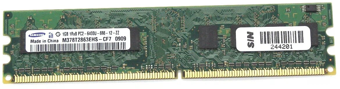 Оперативная память Samsung DDR2 800 МГц DIMM M378T2863EHS