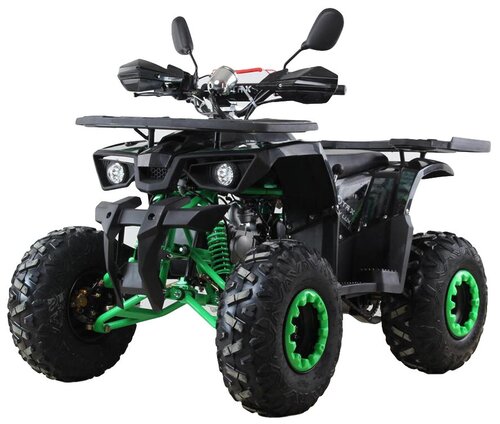 MOTAX Квадроцикл ATV Grizlik NEW Super LUX 125cc, черный/зеленый