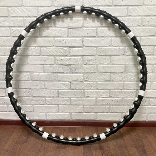 фото Массажный обруч хулахуп massaging hoop exerciser v. h24 с магнитными вставками (разборный, утяжелители металл, вес 1,3 кг, диаметр 102 см) не указан