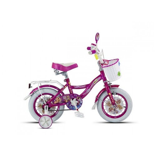 фото Детский велосипед maxxpro winx 12" розовый перламутр с боковыми колесами