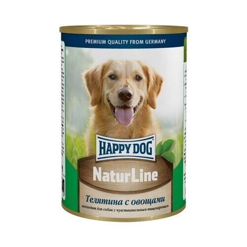 Happy dog Консервы для собак Телятина с овощами 0,97 кг 52439 (4 шт)