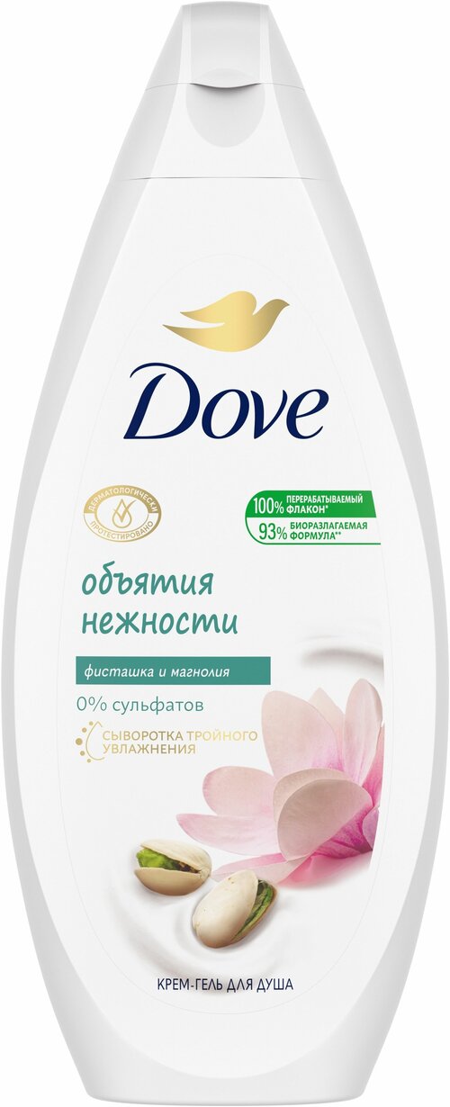 Крем-гель для душа Dove Nutrium Moisture «Фисташковый крем и магнолия», 250 мл