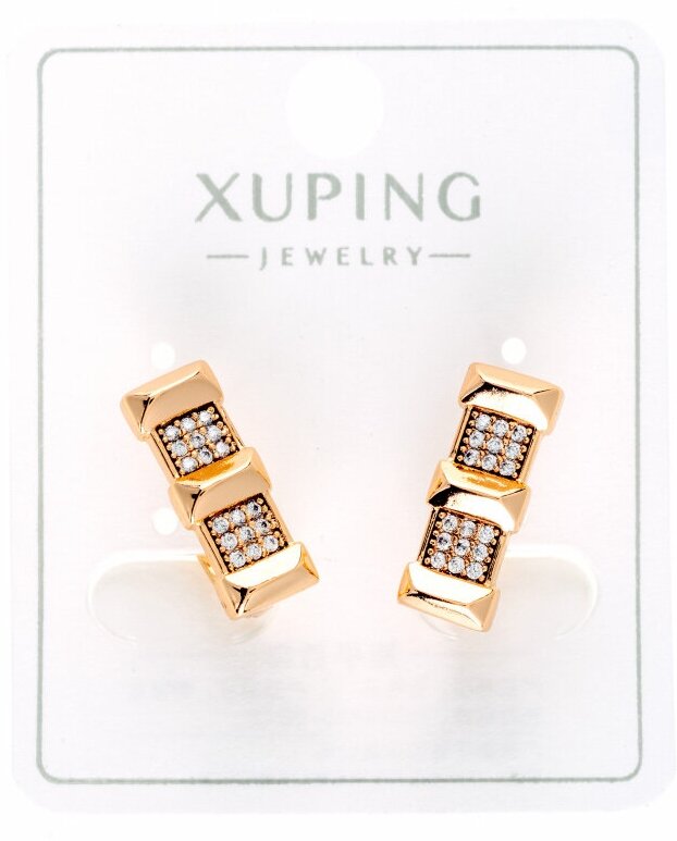 Серьги конго XUPING JEWELRY, фианит