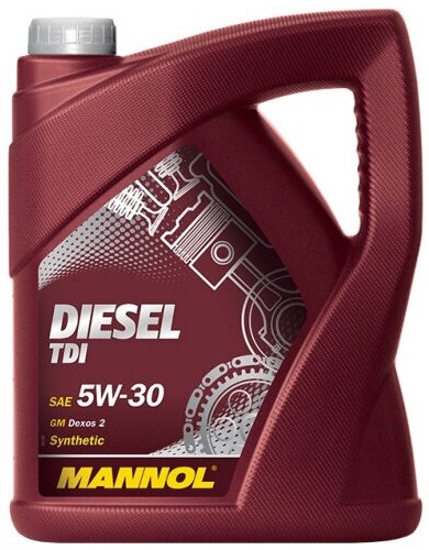 Моторное масло Mannol Diesel TDI SAE 5w-30 синтетическое 5 л