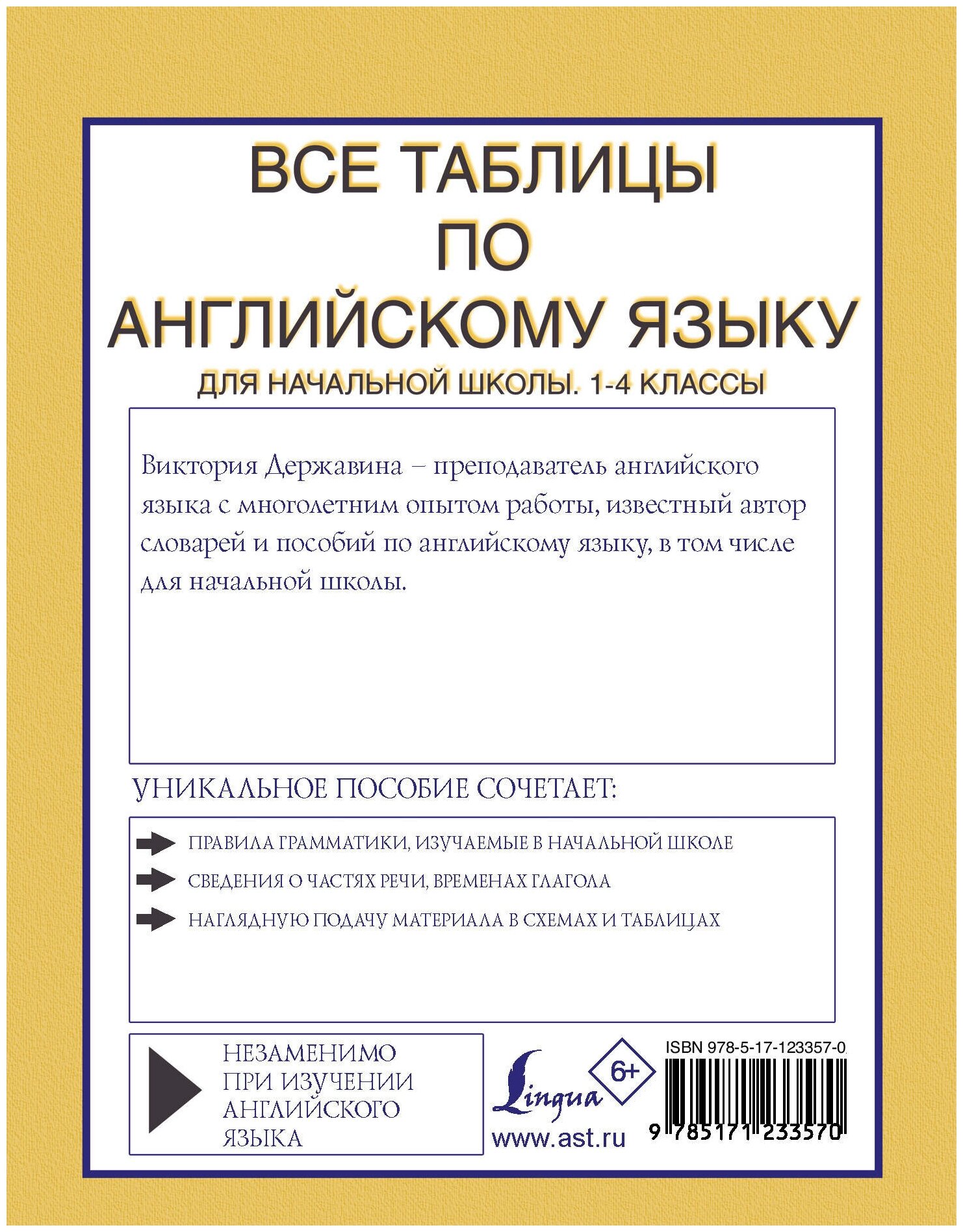 Державина В.А. "Все таблицы по английскому языку для начальной школы. 1-4 классы" — фото 2