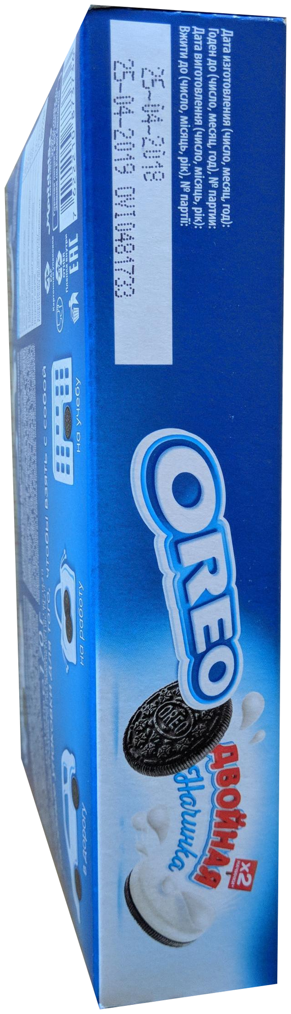 Печенье Oreo с двойной начинкой с ванильным вкусом 170г Mondelez - фото №6