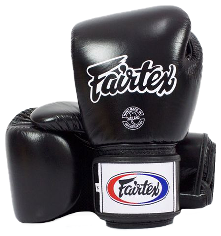 Боксерские перчатки Fairtex BGV1 Black (16 унций)