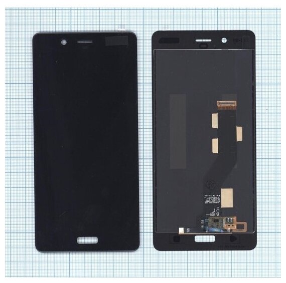 Модуль (матрица + тачскрин) AMPERIN для Nokia 8 черный