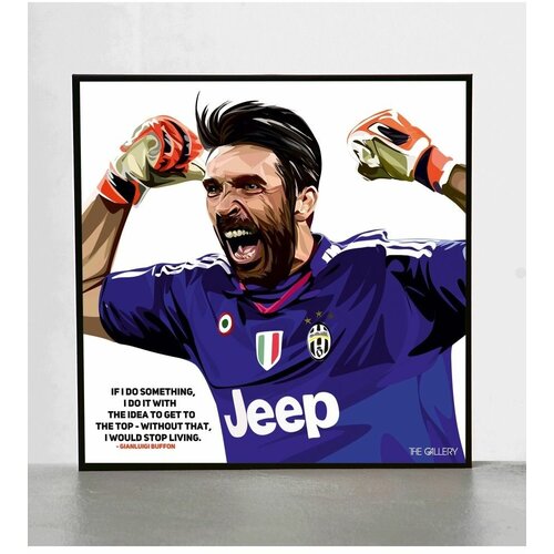 Картина постер Поп-арт Джанлуиджи Буффон 50х50 см