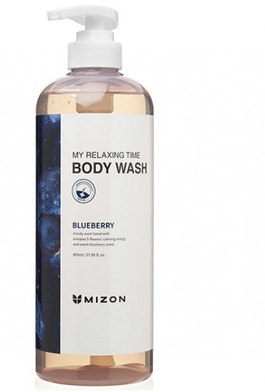 Mizon My Relaxing Time Body Wash Blueberry (Гель для душа с экстрактом голубики), 800 мл