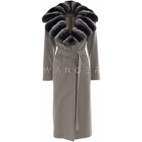 Пальто  Wanger, демисезон/зима, удлиненное, размер 44, серый