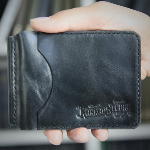 фото Зажим для купюр konkovstudio, фактура гладкая, черный