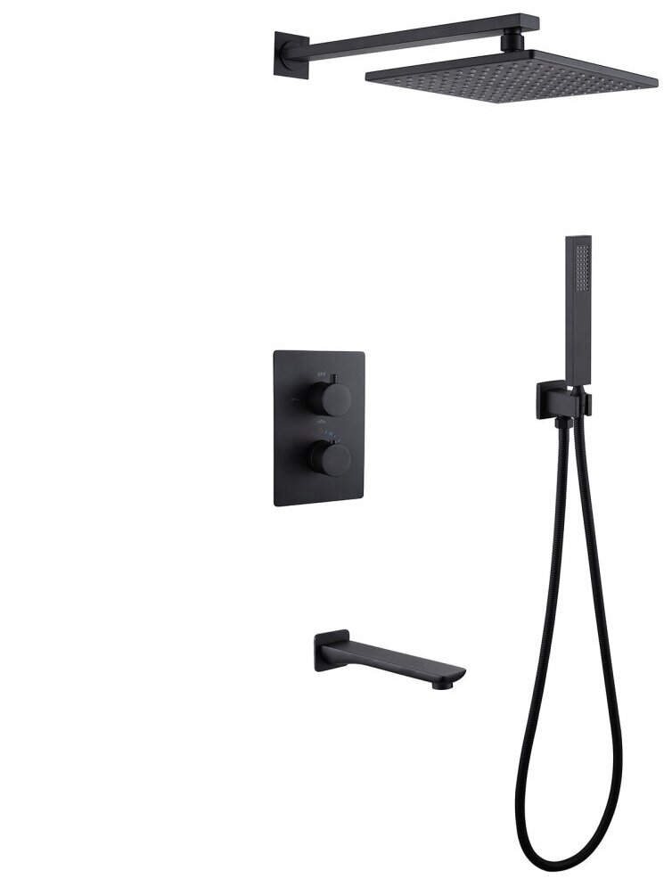 Душевой набор со встроенным смесителем Abber Weiss Insel AF8050B