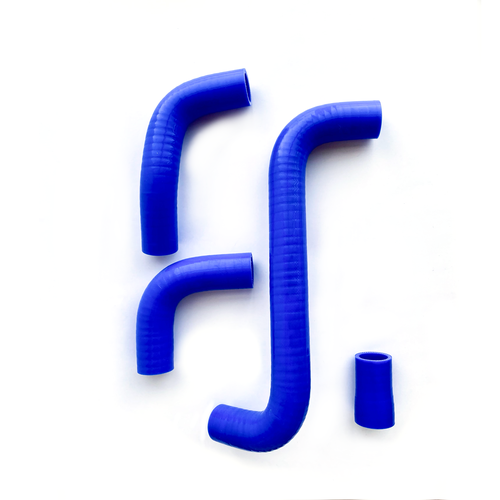 Патрубки системы охлаждения радиатора ваз 2101-07 карбюратор медный (4 шт) армированный силикон синий / РусТех
