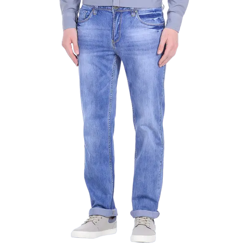 Джинсы классические MOSSMORE, размер 34/34, голубой джинсы классические baon b8024010 размер 34 голубой