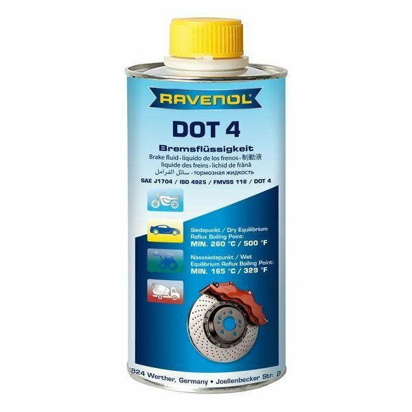 Тормозная жидкость DOT 4 0,25л