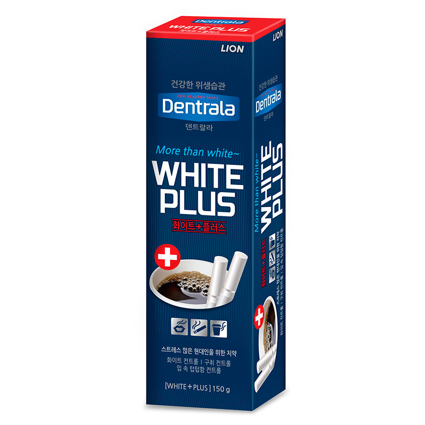 Зубная паста Lion Dentrala White plus отбеливающая 150г Lion Corporation - фото №6