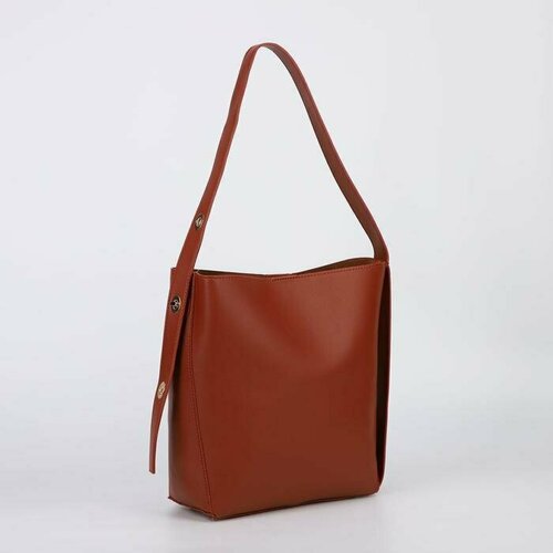 фото Сумка тоут сима-ленд, искусственная кожа, оранжевый