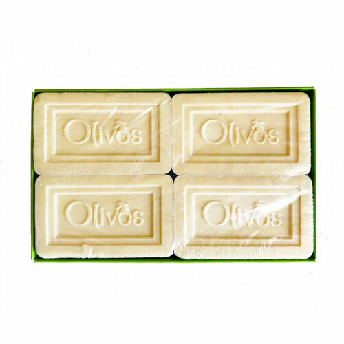 Olivos Мыло натуральное оливковое ручной работы Кето с пушистой пеной 4x100 гр