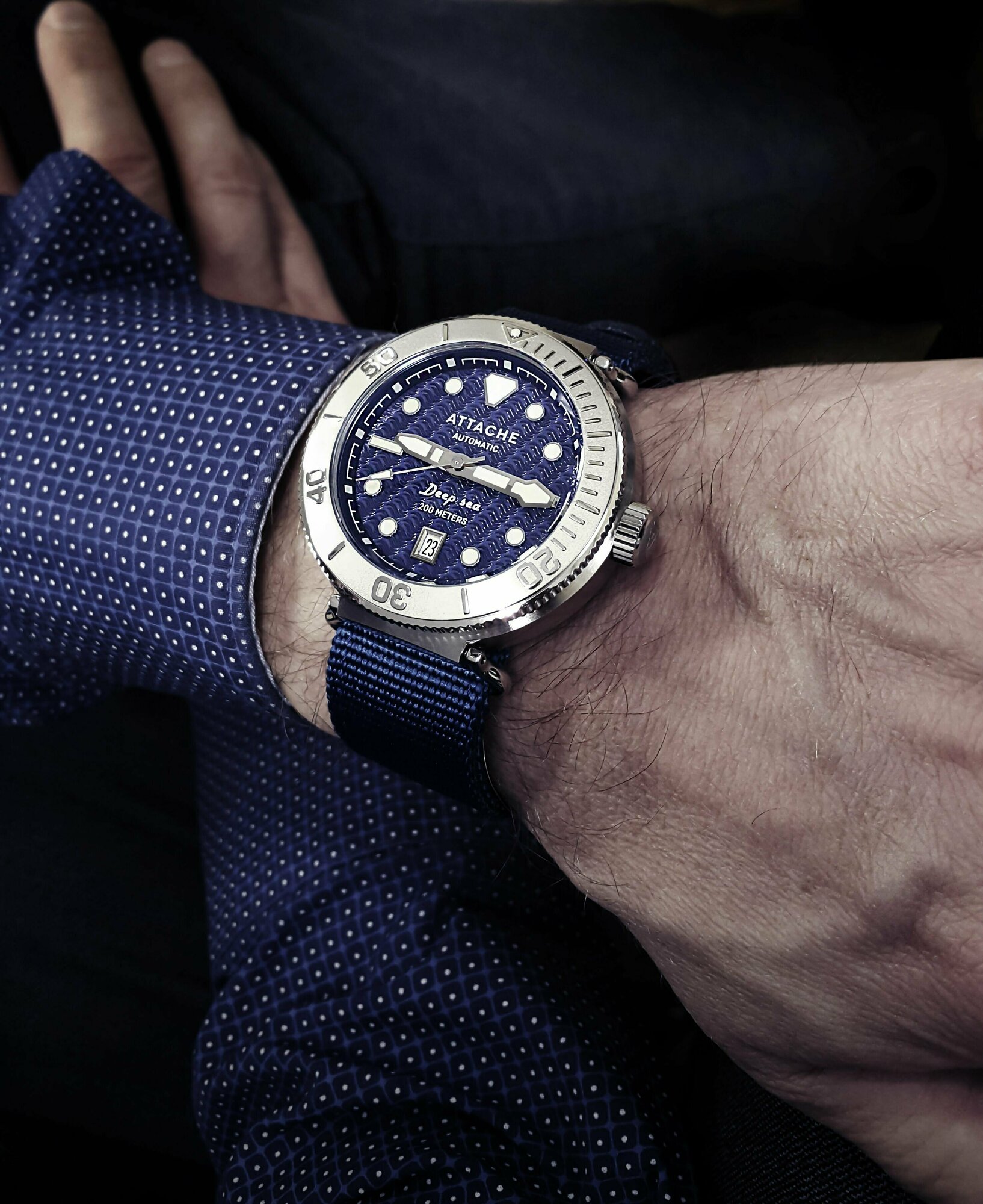 Часы Attache Deep Sea наручные мужские механические с автоподзаводом — фото 1
