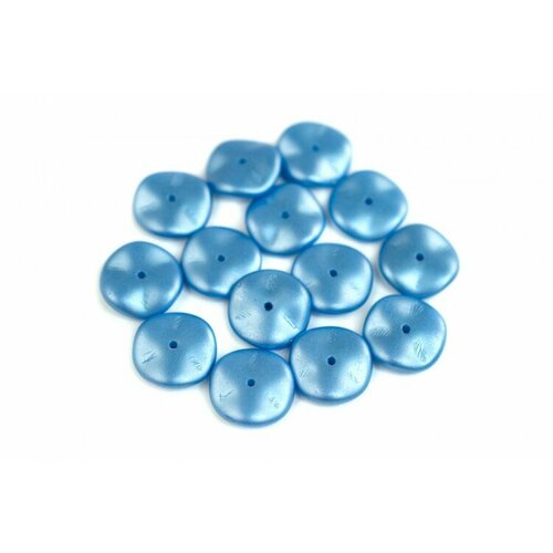 Бусины Ripple beads 12мм, цвет 02010/25020 синий пастель, 720-022, около 10г (около 13шт)