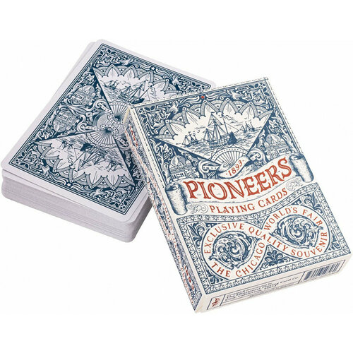 Игральные карты Ellusionist Pioneers Vintage / Первопроходцы, синие